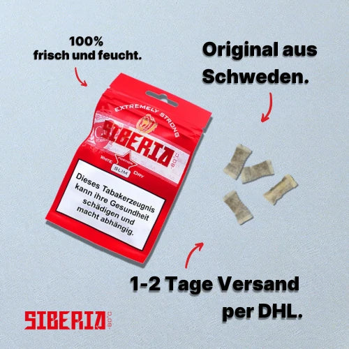 Siberia White Dry Slim Soft Pack siberia-snus.de