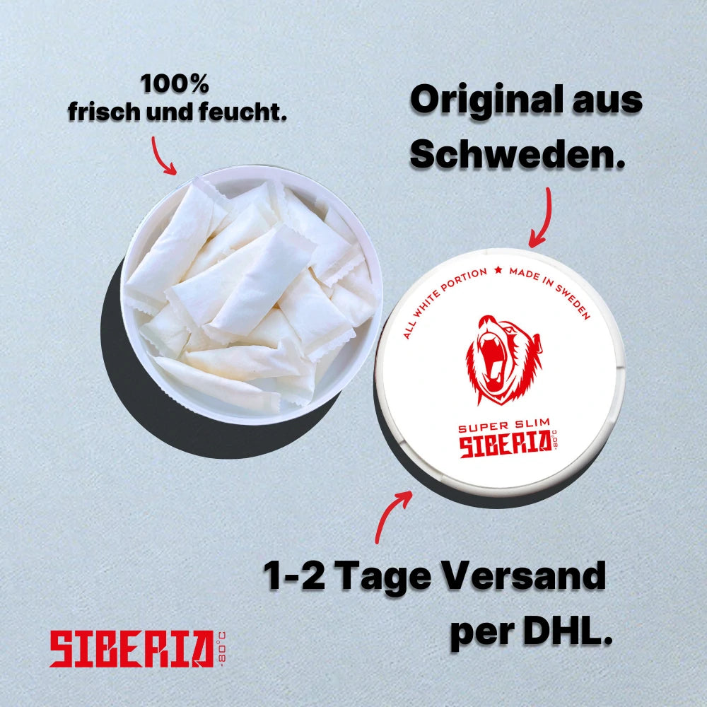 Siberia All White Superslim siberia-snus.de