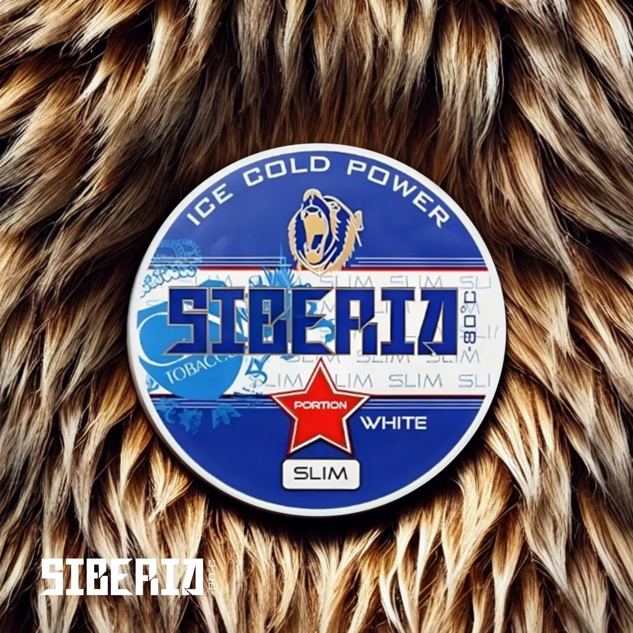Siberia Ice Cold Slim Dose auf Bärenfell