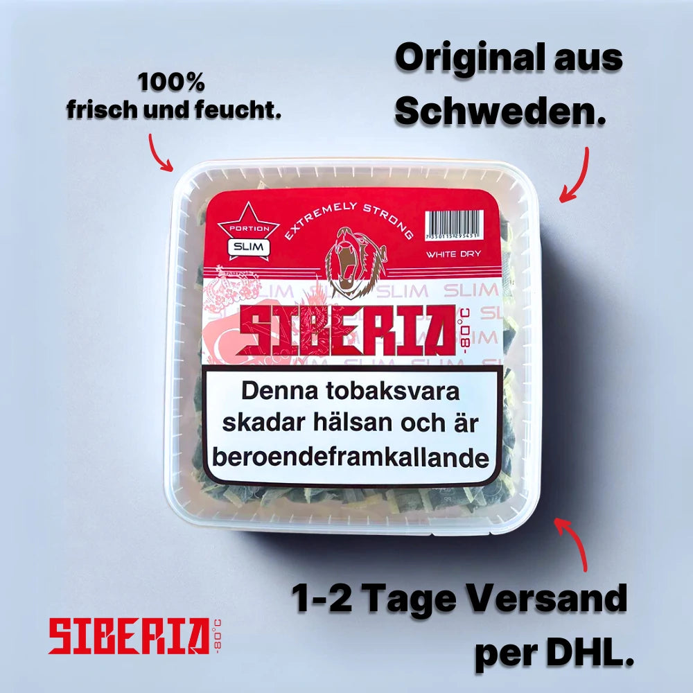 Siberia White Dry Slim 500g Box