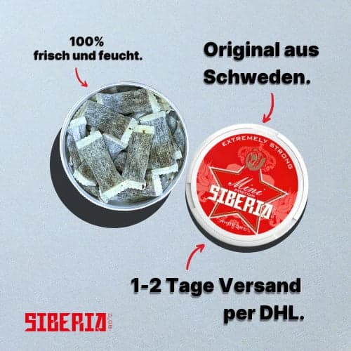 Siberia White Dry Mini Vorteile Siberia-Snus.de