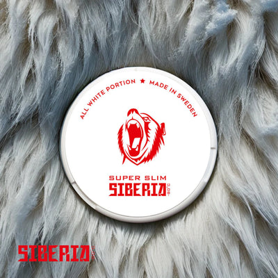Siberia All White Super Slim Dose auf Polarbärenfell